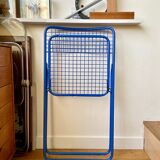 Blue "Ted Ned" folding chair by Niels Gammelgaard