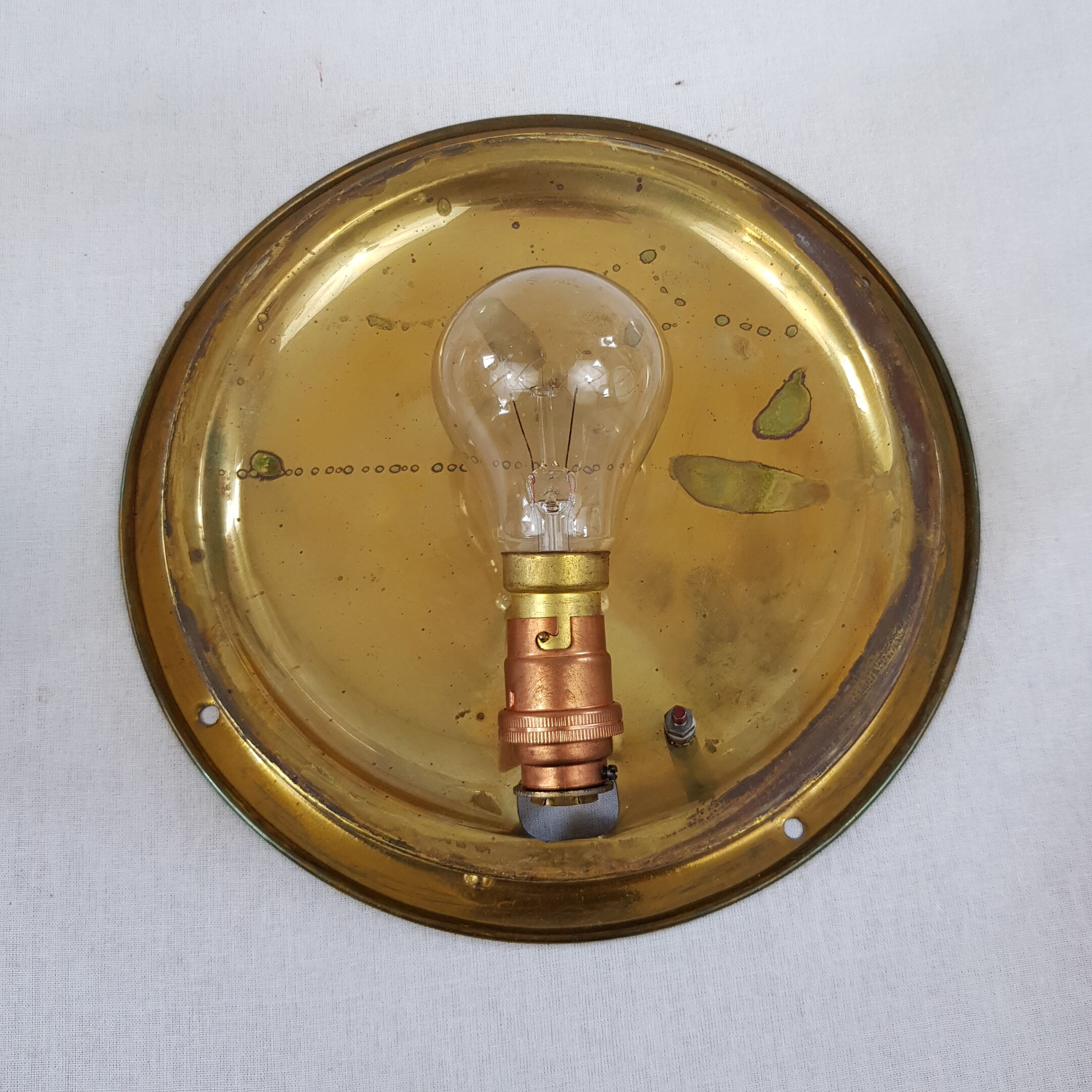 Applique hublot globe ceiling lamp marine grill holophane france