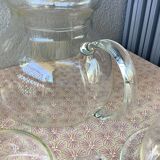 Clear glass tea set