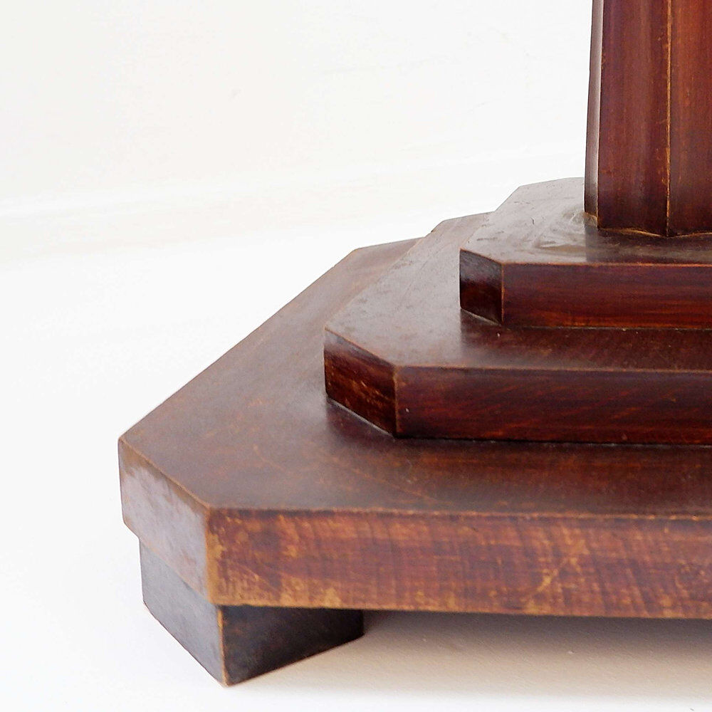Table piédestal octogonale art déco française - années 1930