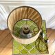 Earth lamp and braided lampshade 70s/70s