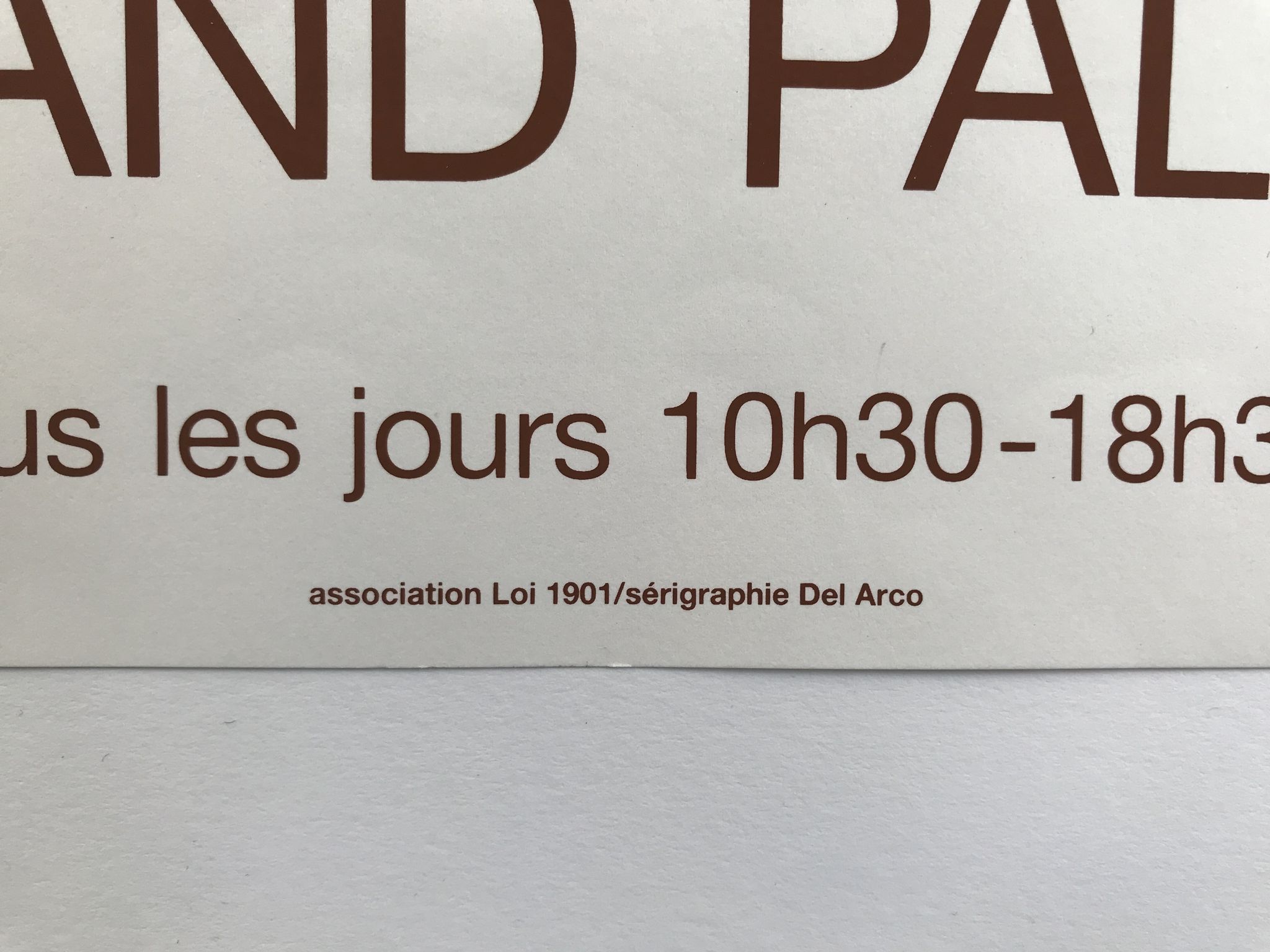 Screen print poster by Aurelie Nemours, Salon des Réalités nouvelles, 1990