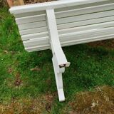 Banc de jardin ancien avec pieds en fer