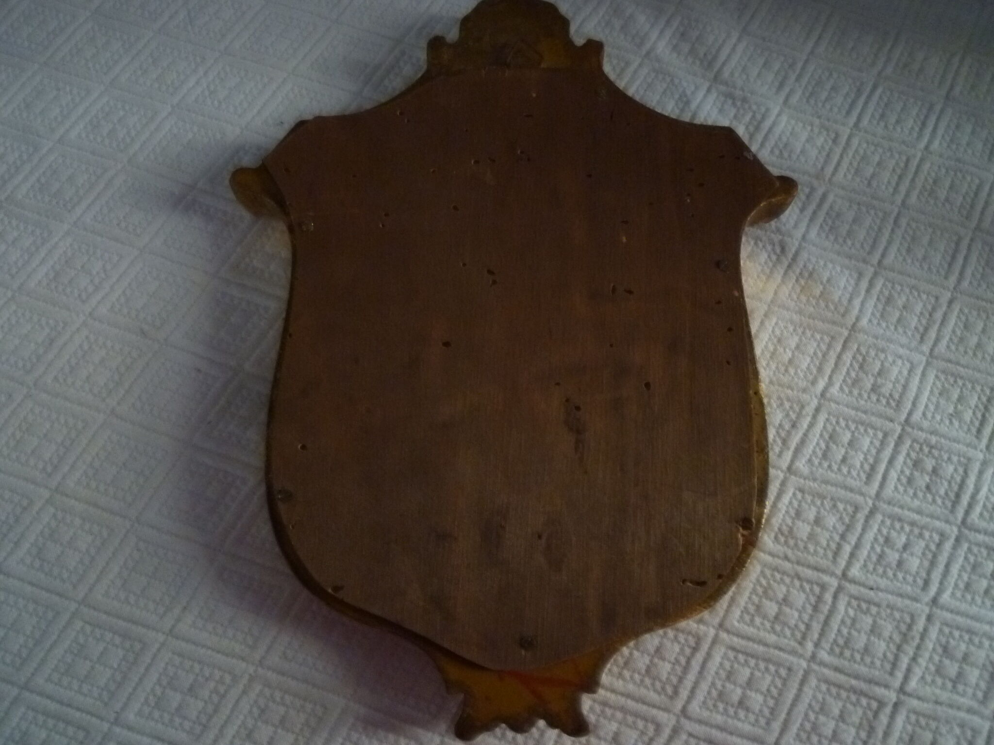 Miroir lyre doré