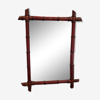 Miroir cadre bambou 85x63cm