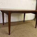 Scandinavian style teak table with extensions