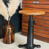 Old industrial stool Singer