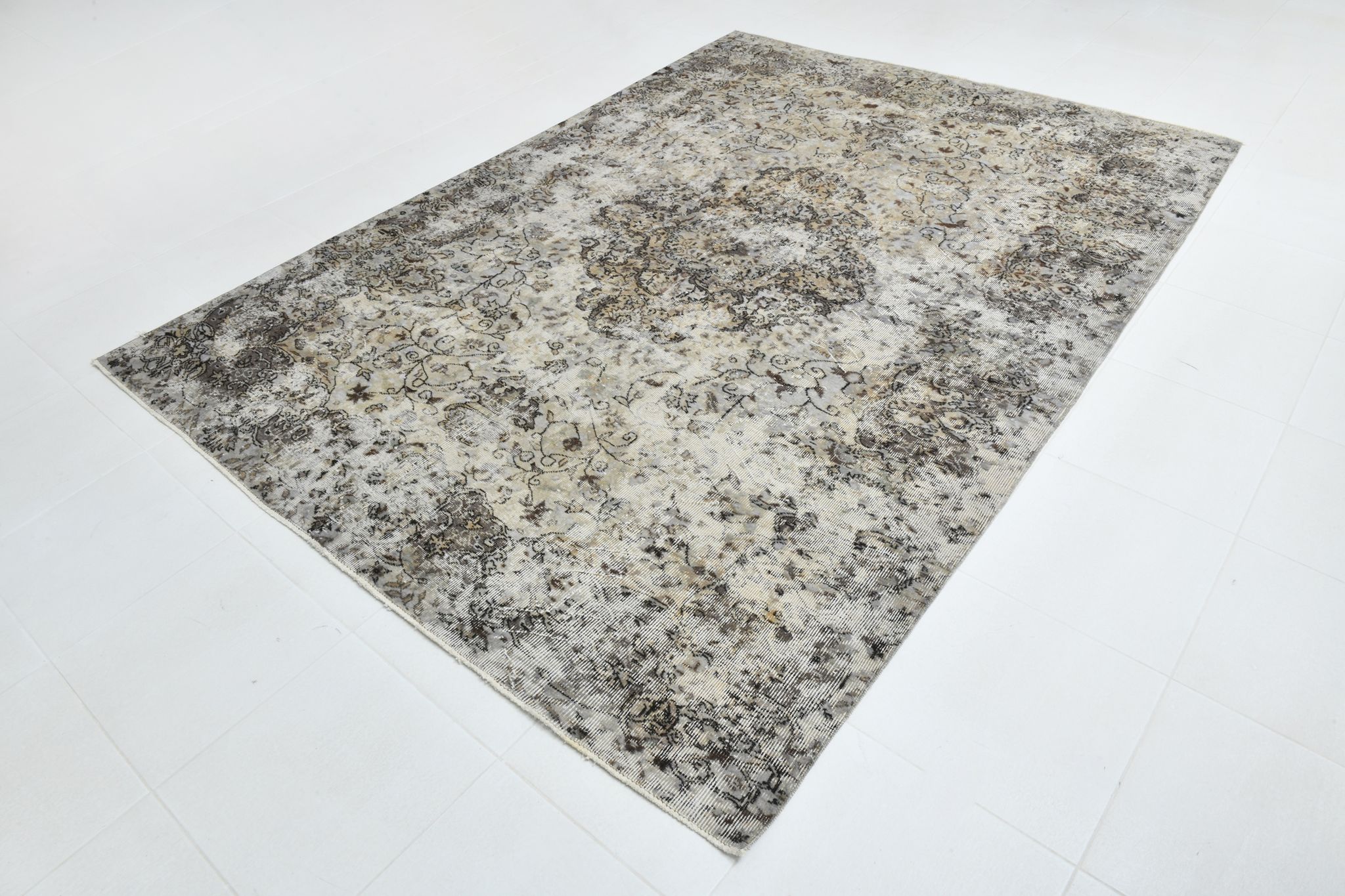 7x9 old antique anatolian turkish rug 289x206cm