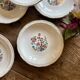 Set of 6 vintage soup plates, "Indian Tree" pattern by Digoin