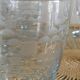 Suite of seven chiseled glasses art deco style
