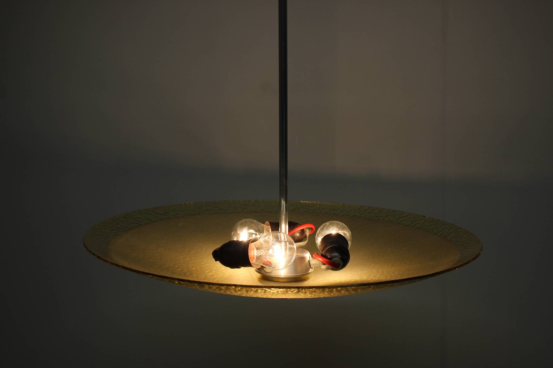 Mid-Century Glass Pendant, 1960s, Czechoslovakia