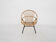 Rohe Noordwolde rattan and metal lounge chair, The Netherlands 1950's