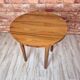 Renovated art deco round coffe table, Poland 1950s