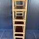 Vintage 1970s rattan bookshelf