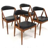 Set of 4 "model 31" Kai Kristiansen chairs, Denmark, 1960s