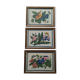 3 paintings on rice leaf ancient China chinese painting