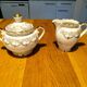 Sugar bowl and milk jug French porcelain FD