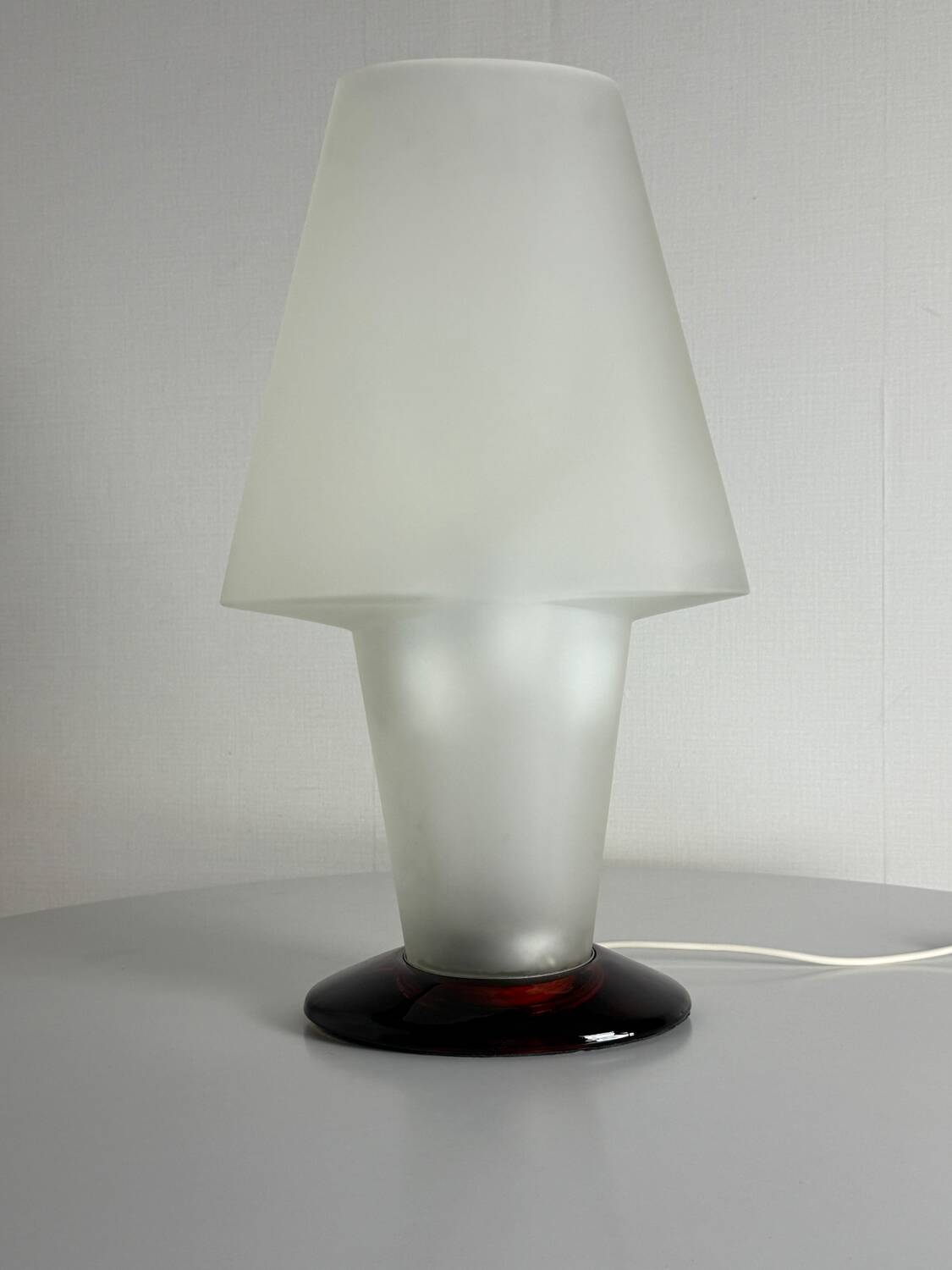 Murano glass table lamp attributed to Mazzega - vintage - 1980s.