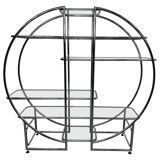 Mid-century design tubular steel shelf