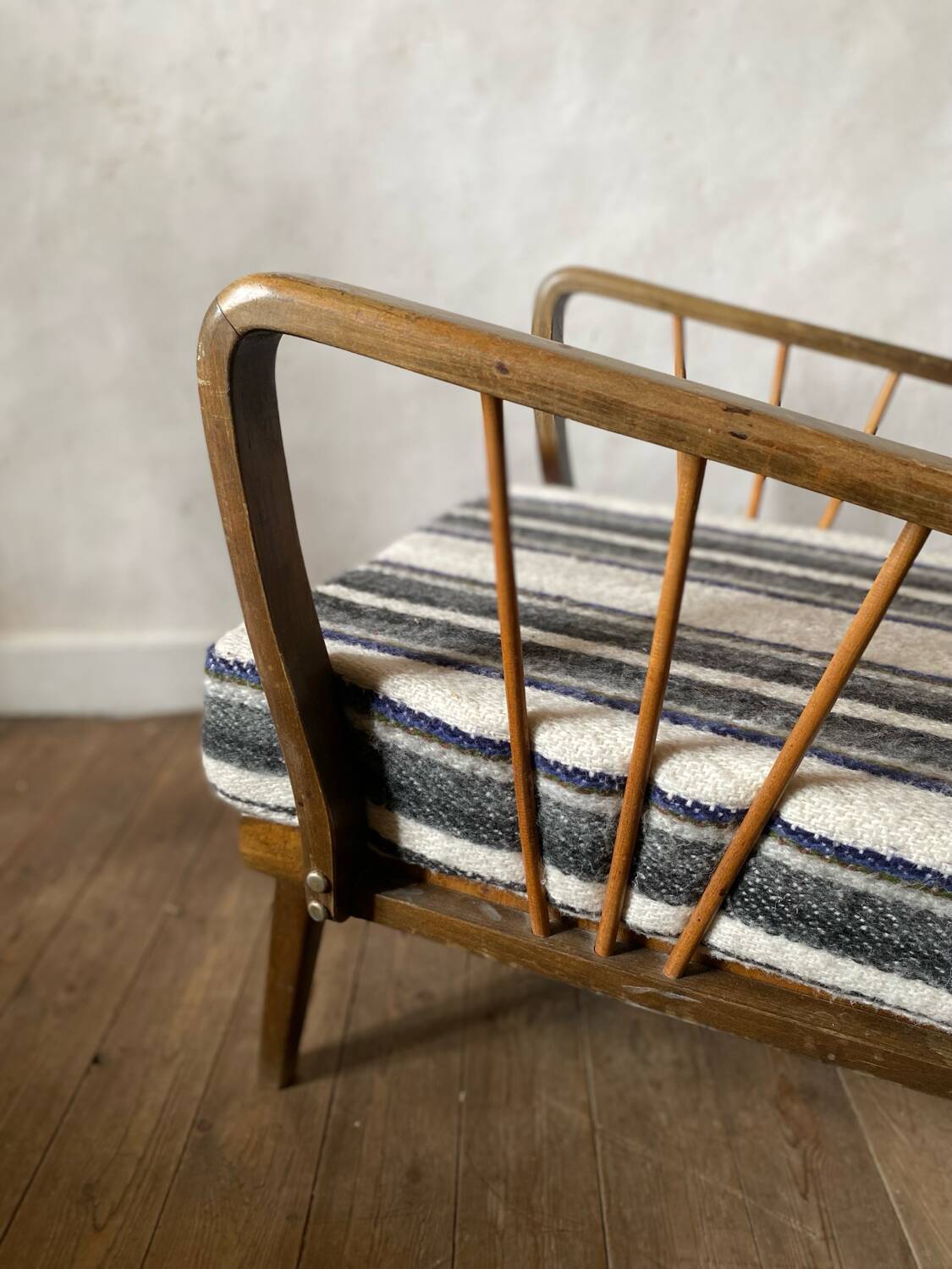 Restored vintage armchair