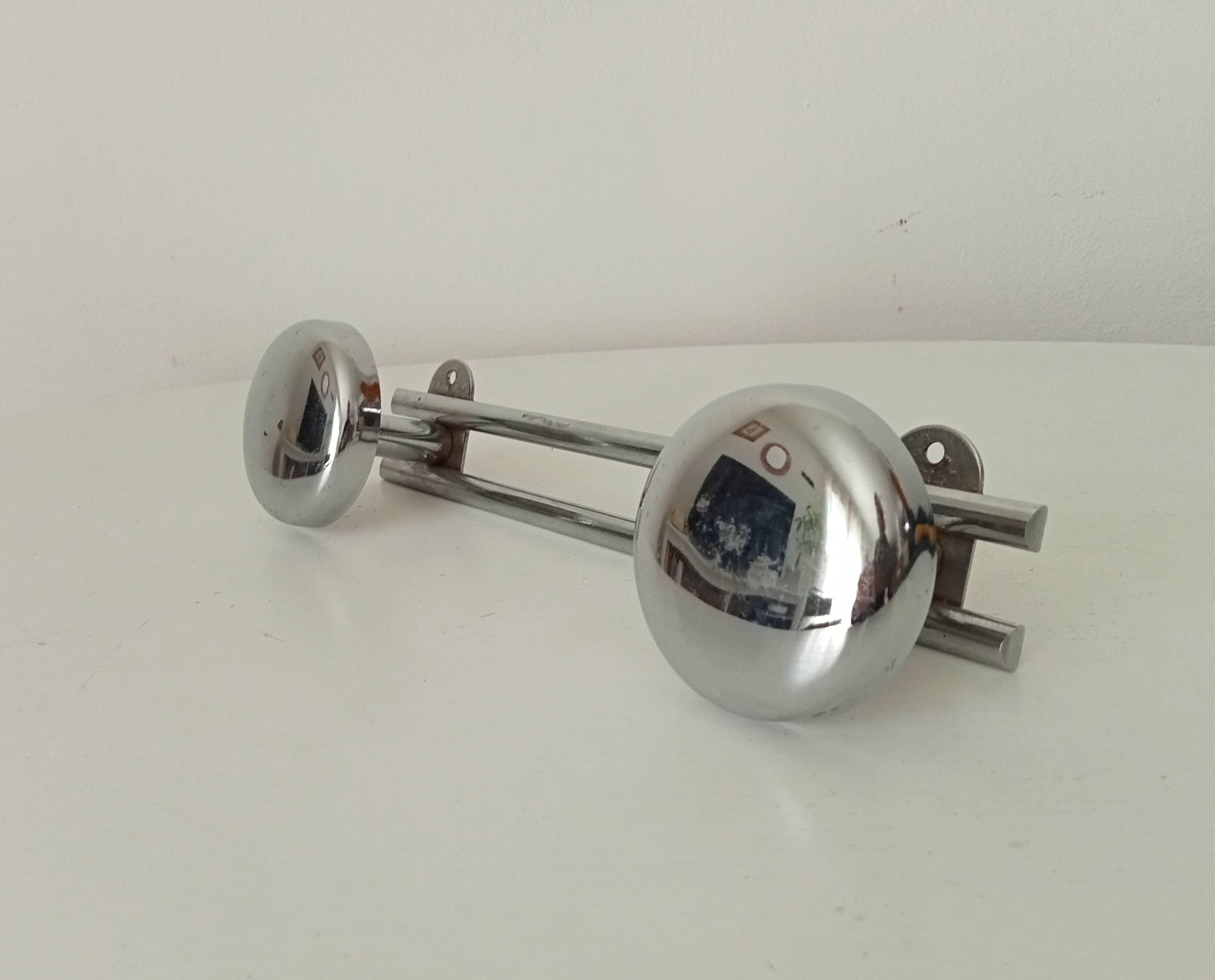 Vintage chrome coat rack from the 70s