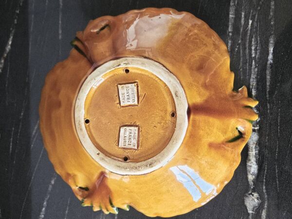 Coupe À Fruit En Céramique Par Vallauris Époque Vintage 1950