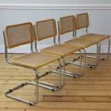 Set of 4 cesca chairs Marcel Breuer, 1970s