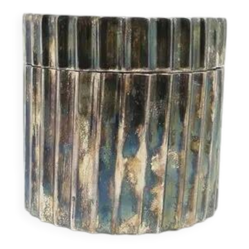 ABV Art Deco Bonbonniere, Silver-Plated Brass, United Kingdom, 1950s