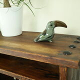 Meuble d'appoint en sapin campagnard ancien