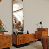 Jindrich Halabala dressing table and bedside tables for Up Zavody 1950