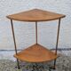 Pair of Corner Shelves 60/70 Vintage Design Console Table