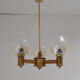 Mid-century Wood Chandelier,1970's.