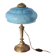 Bronze and blue opaline lamp 42x24