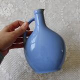 Blue ceramic liquor bottle