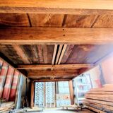 Solid oak farmhouse table, 270x120 cm, with 4 drawers