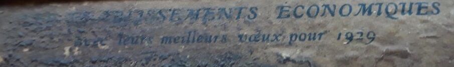 Hand mirror year 1929 23x9cm