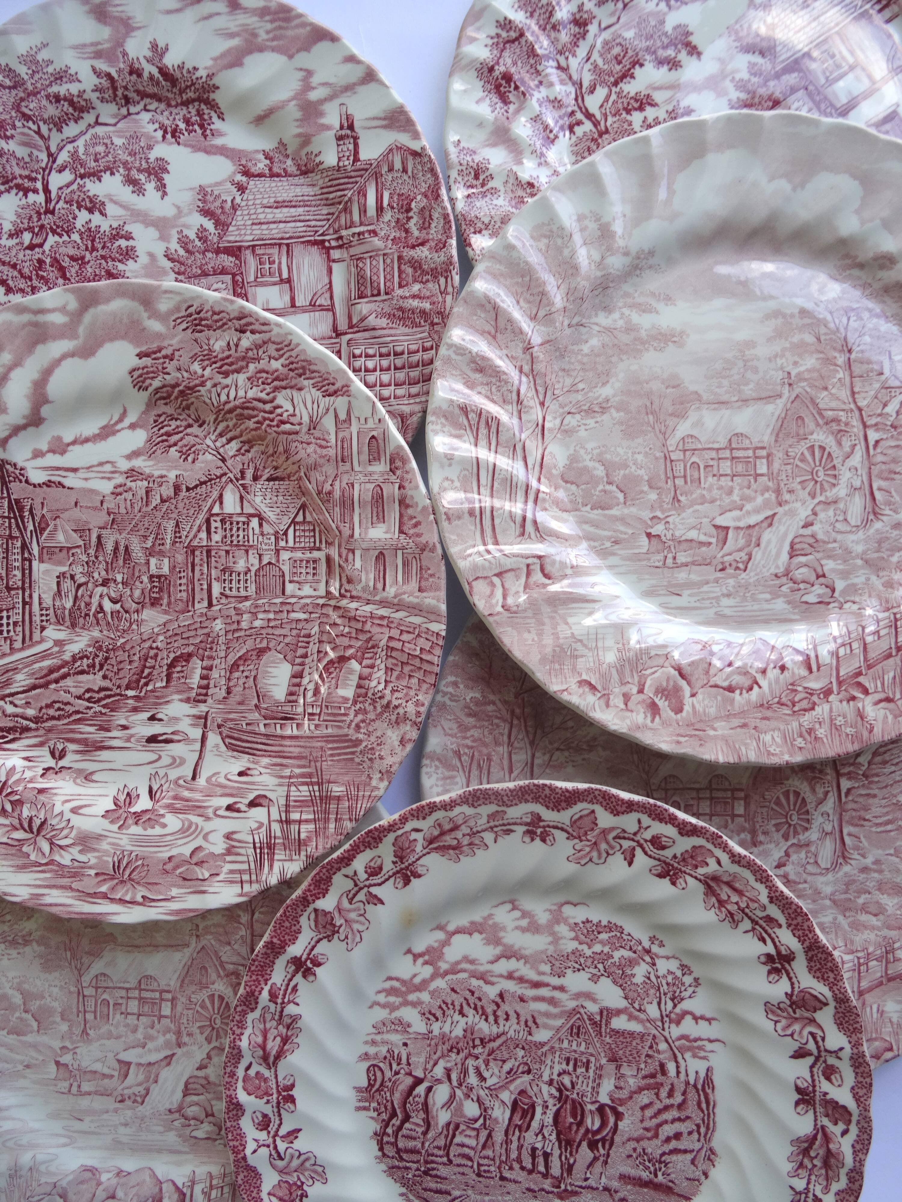 2 Myott The Hunter English plates