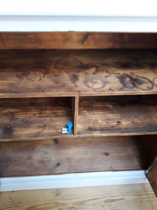 Small 2-door buffet, 19th century, painted fir