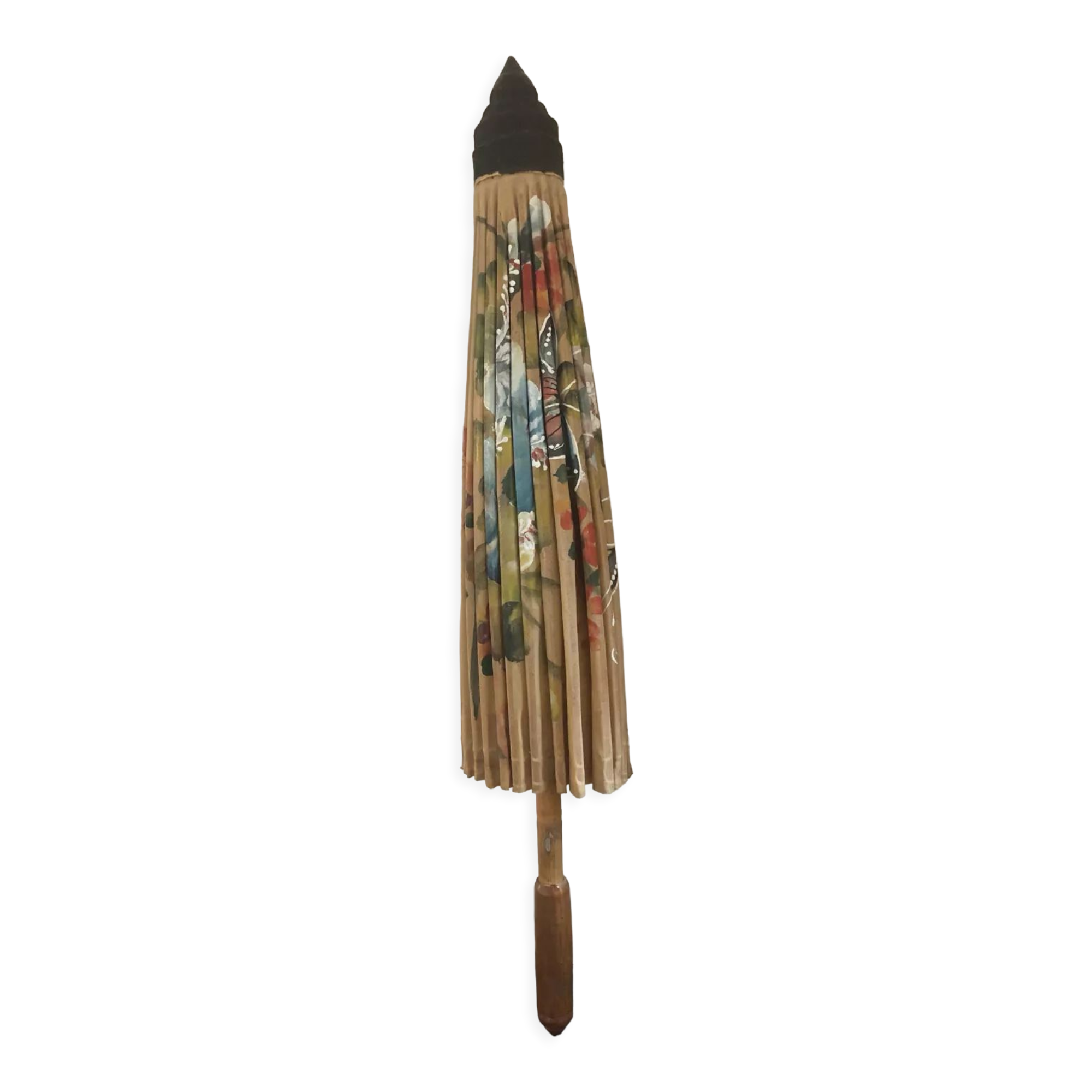 Vintage hand-painted Japanese umbrella