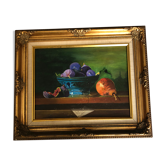 Huile sur toile nature morte Chapuzot 96