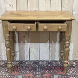 English fir desk table from the 1950s