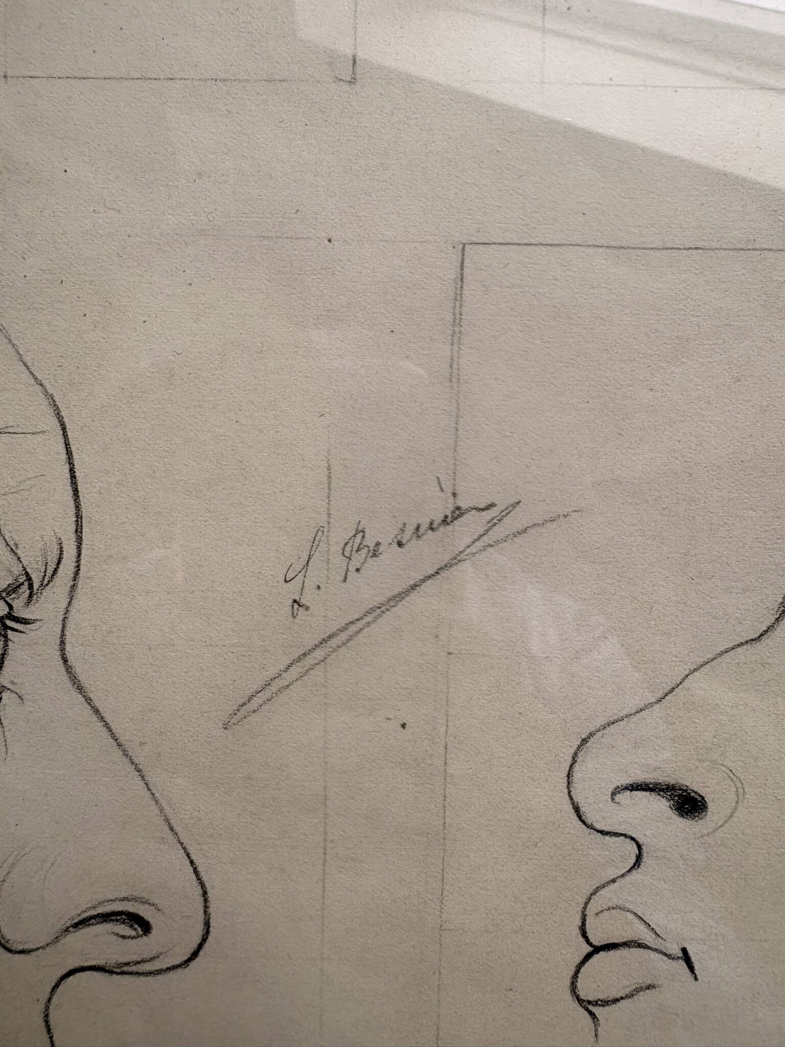 Old Engraving 19th Century Framed Anatomy Nose Mouth Plate Head Morphology