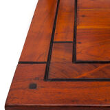 Set of 4 chairs in solid mahogany, vintage Art Nouveau, 1900