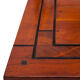 Set of 4 chairs in solid mahogany, vintage Art Nouveau, 1900