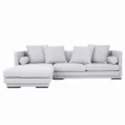 Corner sofa MALMO dove grey, Scandinavian design