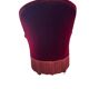 Vintage burgundy fringed armchair/chair