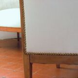 Paire fauteuils tonneau