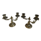 Set of 2 bronze candlesticks