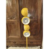 Vintage yellow metal floor lamp