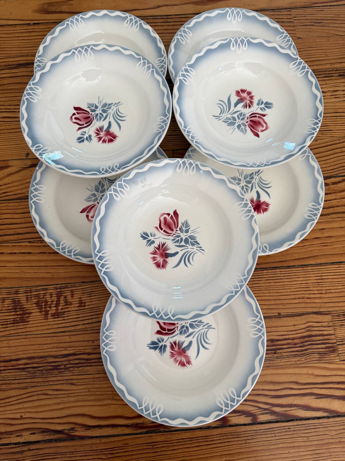 Digoin Juliette soup plates